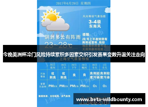 今晚美洲杯冷门风险持续累积多因素交织引发赛果变数升温关注走向